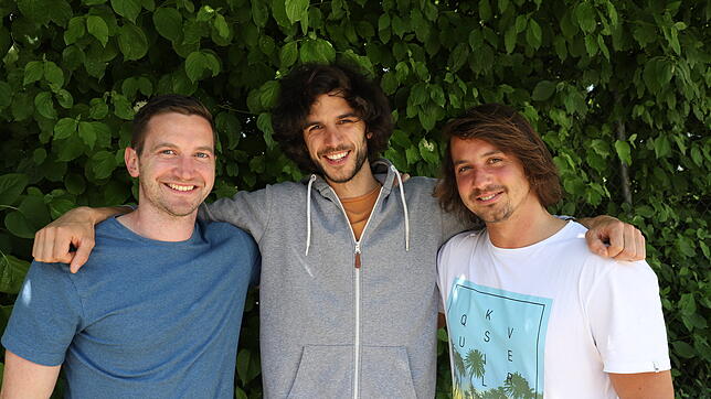 Die Konstanzer Gründer (von links): Philipp Ruf, Adrian Flaig und Marcel Bajerke.