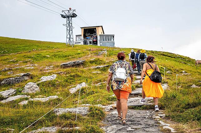 Auch mit Sandalen wird im Alpstein gewandert.