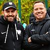 Erfolgs-Duo: Trainer Yasin Arac (links) peilt mit der SG FC Wehr/Brennet II den Aufstieg in die Kreisliga A an. Jörg Schick (37), sein ...