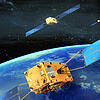 Eine Grafik des europäischen Navigationssatellitensystems Galileo. Bei der neuen Satelllitengeneration will Airbus in Immenstaad punkten.