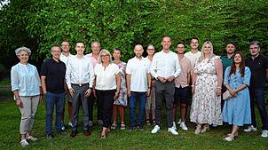 Der wiedergewählte Gesamtvorstand des CDU-Ortsverbandes Lauchringen (von links): Doris Schäuble (Kassiererin), Bernd Baldischwieler, ...