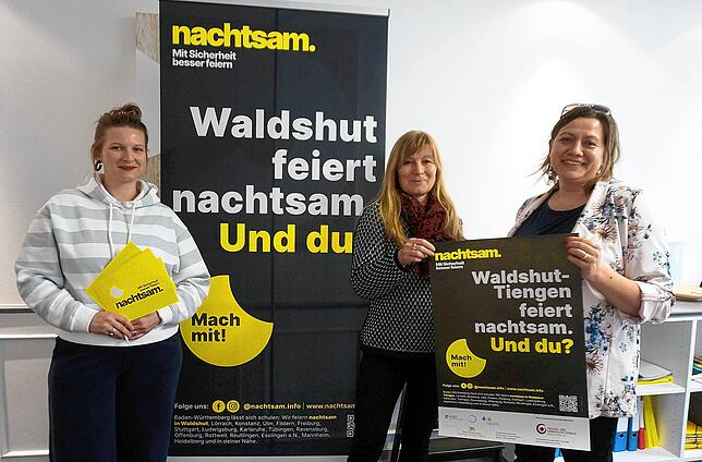 Gemeinsam für ein sicheres Nachtleben: Ann Dorothee Zühlke (von links, Beratungsstelle Courage des Frauen- und Kinderschutzhauses Kreis ...