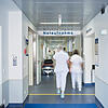 Die Notaufnahme im Klinikum Hochrhein. Aufgenommen im Herbst 2020.