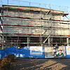 Der Neubau der Schulsporthalle beim Schulzentrum im November 2017.