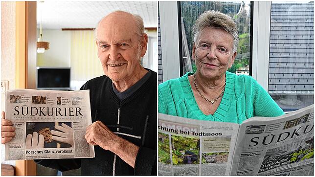 Wilfried Muckle aus Furtwangen-Rohrbach und Elisabeth Duffner aus Schonach sind seit den Anfangsjahren SÜDKURIER-Leser.