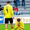 Der FC 08 Villingen (Enrico Krieger, links, und der Torschütze zum 1:0, Admir Osmicic) verliert beim TSV Steinbach Haiger mit 1:3.