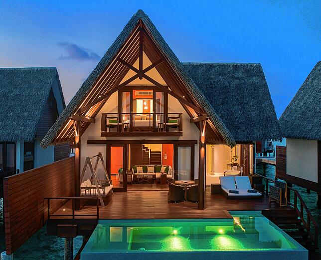 Auch einen Privatpool haben die meisten Resort-Gäste.