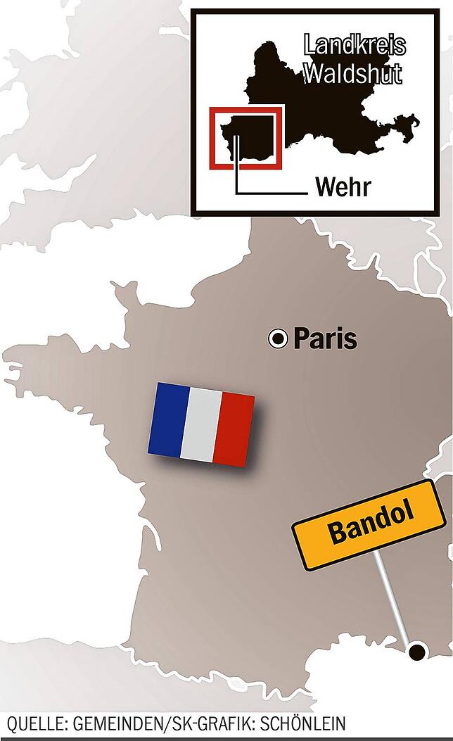 Bild 1: Die Küste und der Weinbau prägen Bandol, die Partnerstadt von Wehr