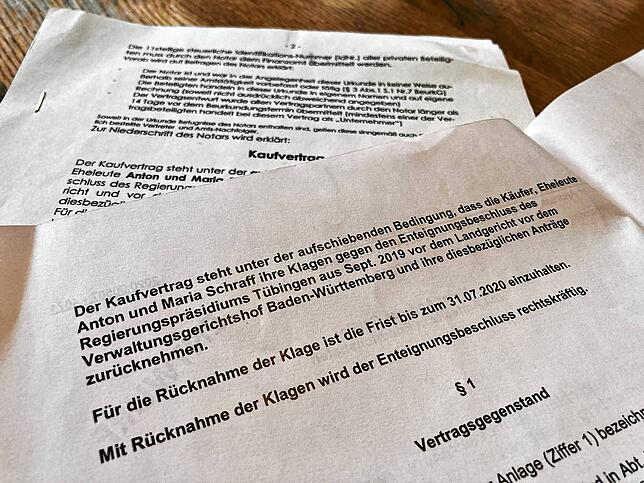 Mit dem Kauf einer aus seiner Sicht minderwertigen Tauschfläche hätte Bauer Anton Schraff die Klagen gegen die Enteignung zurückziehen ...