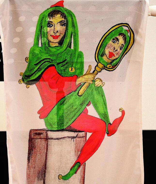 Die Figur Narronella Spiculina, von Mirjam Boonekamp gezeichnet, bringt im Jubiläumsbuch die Oberuhldinger Fasnet näher.