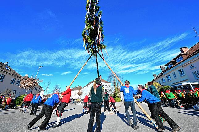 Bild 17: Alle Bilder vom Narrenbaumstellen der Narrizella Ratoldi auf dem Marktplatz