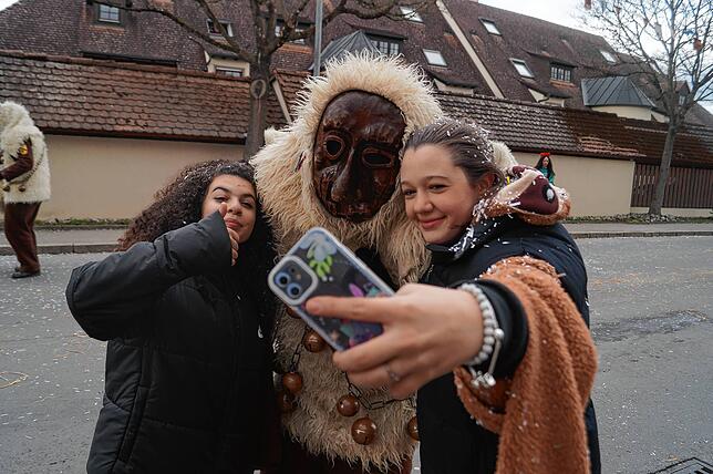 Ein Selfie mit dem Leimbacher Hugeloh.