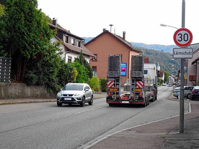 In Schwörstadt gilt schon seit einigen Jahren Tempo 30 in der Ortsdurchfahrt.