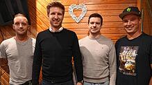 Auf weitere zwei Jahre gewählte Vorstandsmitglieder (von links): Schriftführer Yannik Duffner, Vorsitzenden Jan Koch, stellvertretender ...