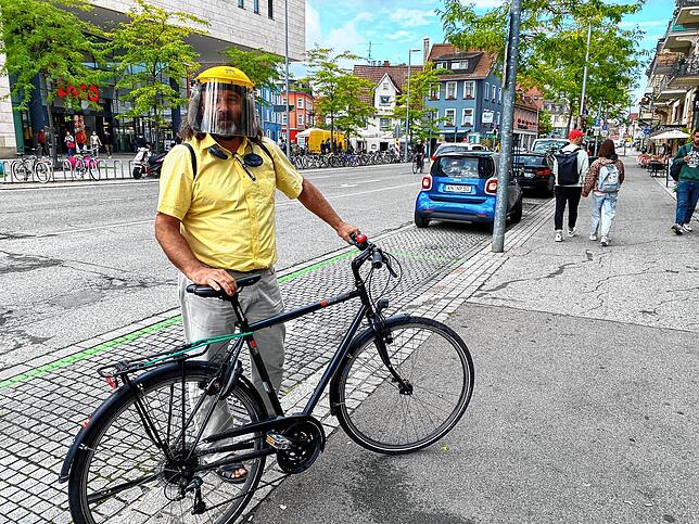 Auf Fahrradtour durch Konstanz.