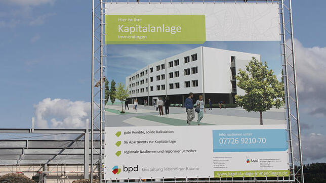 So soll es einmal aussehen, wenn es fertig gestellt ist: Das erste Immendinger Hotel, das als Boardinghouse mit 96 Appartements geplant ...