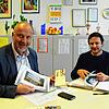 Blumbergs Realschulrektor Egon Bäurer (links) geht Ende des Schuljahrs in den Ruhestand. Unser Bild zeigt ihn mit Konrektor Thomas ...