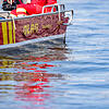 Ein Boot der DLRG auf dem Wasser (Symbolbild). Ein bei Bad Säckingen gekentertes Boot und drei zunächst Vermisste löst einen Großeinsatz ...