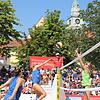 Packende Spiele gab es am Sonntag beim Beach Cup auf dem Landungsplatz zu sehen: Hier eine Szene aus dem Beach-Volleyball-Endspiel der ...