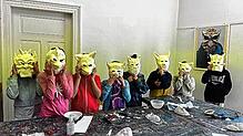 Die Masken sind fertig modelliert, nur die Farbe fehlt noch.