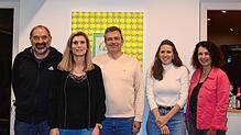Wiedergewählt beim Tennisclub Weilheim (von links): Sportwart Norbert Ebi, Vorsitzende Kristina Villinger, Beisitzer Michael Stubbe, ...