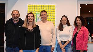 Wiedergewählt beim Tennisclub Weilheim (von links): Sportwart Norbert Ebi, Vorsitzende Kristina Villinger, Beisitzer Michael Stubbe, ...