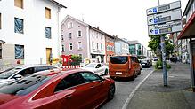 Wie immer an einem Brückentag: Die Parkplätze in der Innenstadt sind schon am späten Vormittag alle belegt. Hier ein Blick in die ...