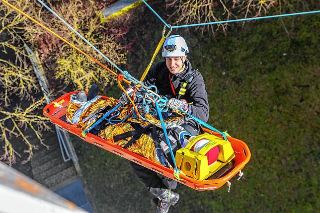 Simon Bähn im Einsatz.