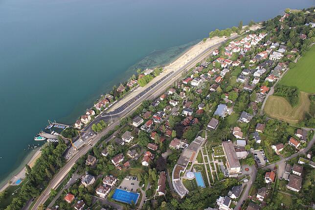 Die Mole zwischen Westbad und Uferpark soll während der Landesgartenschau als Anlegestelle für Schiffe der Weißen Flotte dienen. Um ...