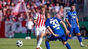 Lotte verteidigte gegen den Bundesligisten eng und kompakt.