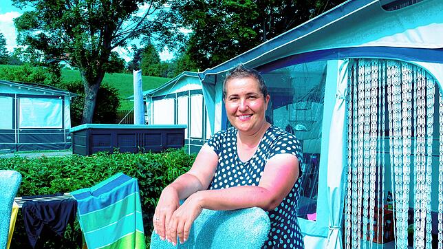 Silke Hesselbach genießt die Ruhe im Hinterland vom Bodensee.