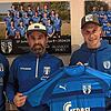 Personalie gelöst: Die Sportchefs Tim Merstetter (links) und Yannick Klucker (rechts) freuen sich über die Zusage von Sebastian Meier ...