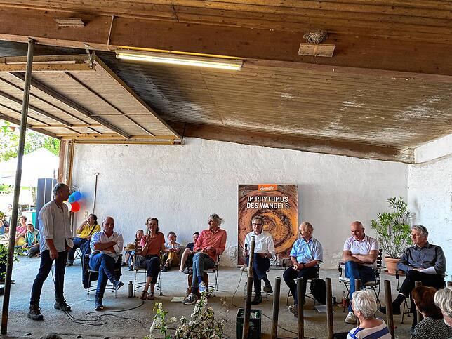 Alexander Zulic, Michael Hahn, Mathilde Klinkmüller, Stefan Illi, Uwe Urbschat, Rainer Schulze, Andreas Deyer und Frieder Thomas (von ...