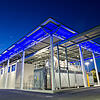 Das fünf Millionen Euro teure Test- und Demonstrationszentrum &bdquo;Microgrid Validation Center&ldquo; auf dem MTU-Gelände in ...