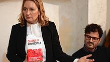 Caren Lay, Sprecherin für Mieten-, Bau und Wohnungspolitik der Linksfraktion im Bundestag, stellt ihr Buch &bdquo;Wohnopoly&ldquo; in ...