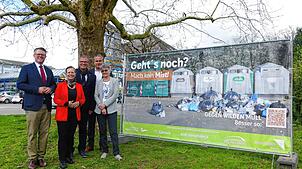 „Geht‘s noch? – Mach kein Mist“ – mit dieser Kampagne möchten fünf Städte und Gemeinden auf Müllprobleme aufmerksam machen. Foto: Sina ...