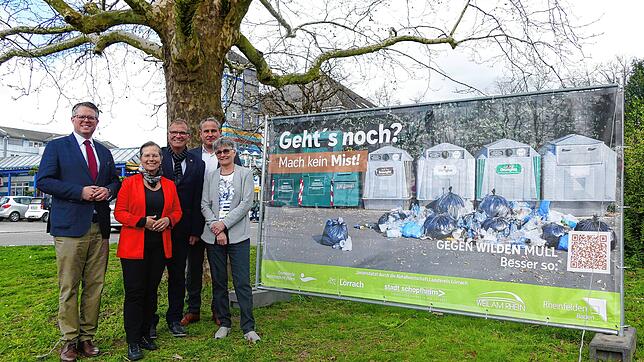 „Geht‘s noch? – Mach kein Mist“ – mit dieser Kampagne möchten fünf Städte und Gemeinden auf Müllprobleme aufmerksam machen. Foto: Sina ...