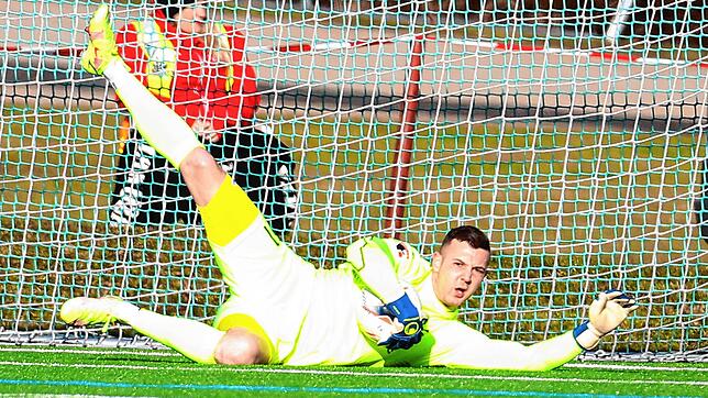 Ist momentan gesundheitlich etwas angeschlagen: FC 08 Villingens Torhüter Henning Schwenk. Bild: Roger Müller
