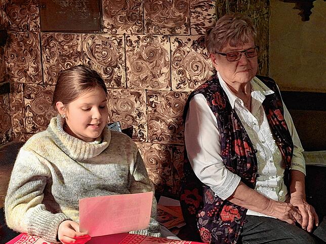 Der Auftritt von Lara, der Urenkelin von Johanna Waßmer, kam beim Publikum sehr gut an.