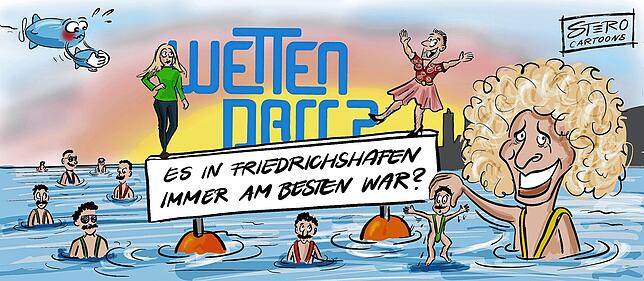 Unvergessen: Die Samstagabendshow sorgte in und vor Friedrichshafen für etliche lustige Momente.