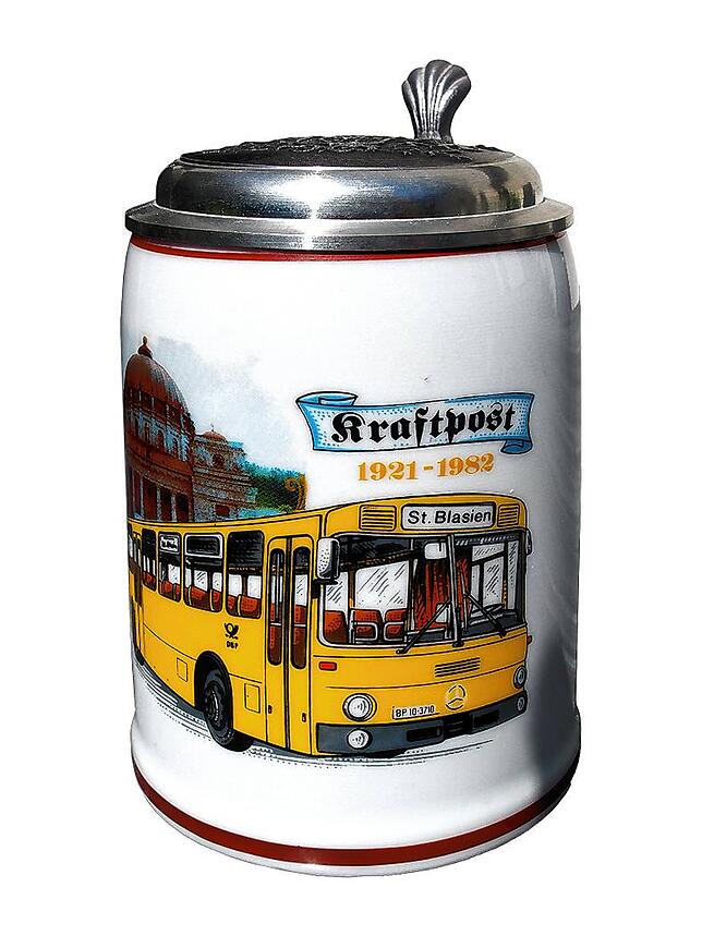 Zum Ende der Kraftpost gab es einen besonderen Bierkrug.