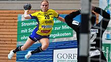 Das Hinspiel gewann der SVA (hier Laura Epple) gegen Freiburg.