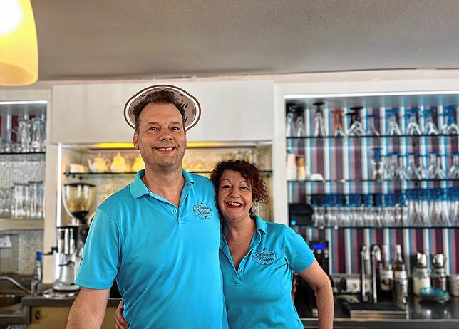 Luca und Patrizia Manarin, Inhaber des Eiscafé Zoldana, hätten sich mehr Informationen von der Stadt gewünscht. Das „Zoldana“ wird auch ...