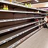 Die Regale in diesem Konstanzer Supermarkt sind nahezu leergeräumt.