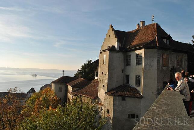 Wahrzeichen am Bodensee: die Meersburg.