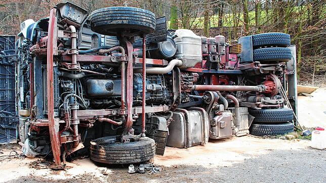 2021 ereigneten sich im Landkreis Sigmaringen mehr Lastwagenunfälle, wobei mehrheitlich ein Fehler der Lkw-Fahrer ursächlich gewesen ...