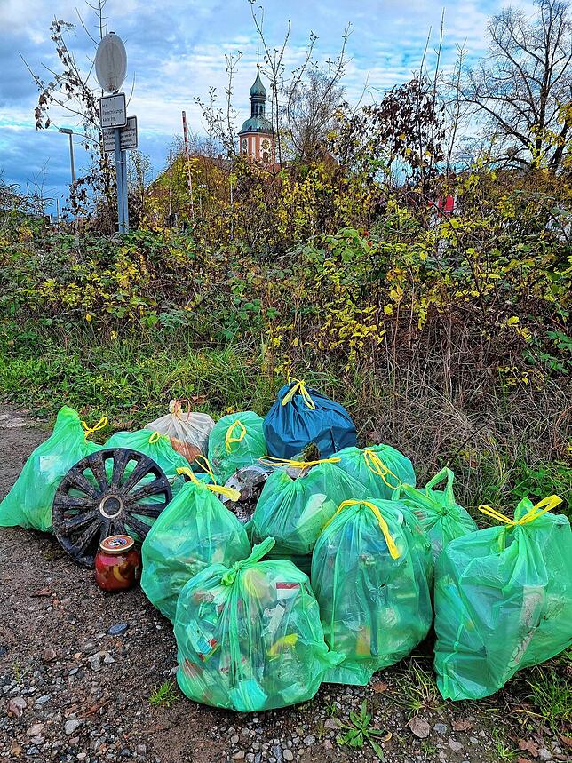 Bild 3: Müll-Sammler finden eine Pistole in Tiengen