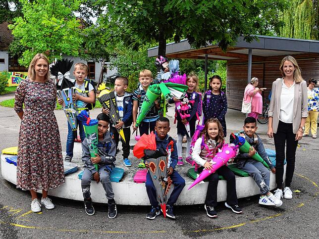 SBBZ-Schule Salem: Die Klasse 1 mit Klassenlehrerin Jessica Leibrock.