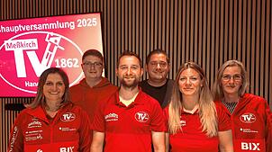 Sie bilden den neuen Ausschuss der Handballer im Turnverein (TV) Meßkirch (von links): Jana Schnall, Markus Lange, Sebastian Gedig, ...