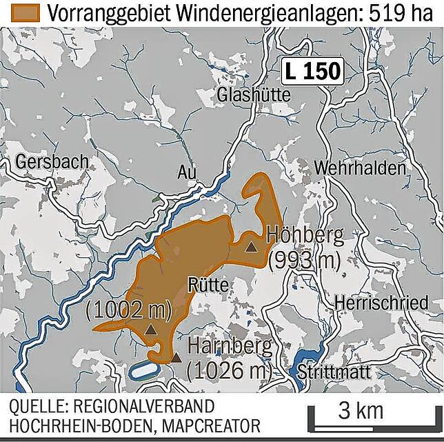Bild 3: Wehr will keine Windenergie vom Klingenfelsen